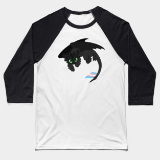 Toothless (Trans, Pink) Baseball T-Shirt